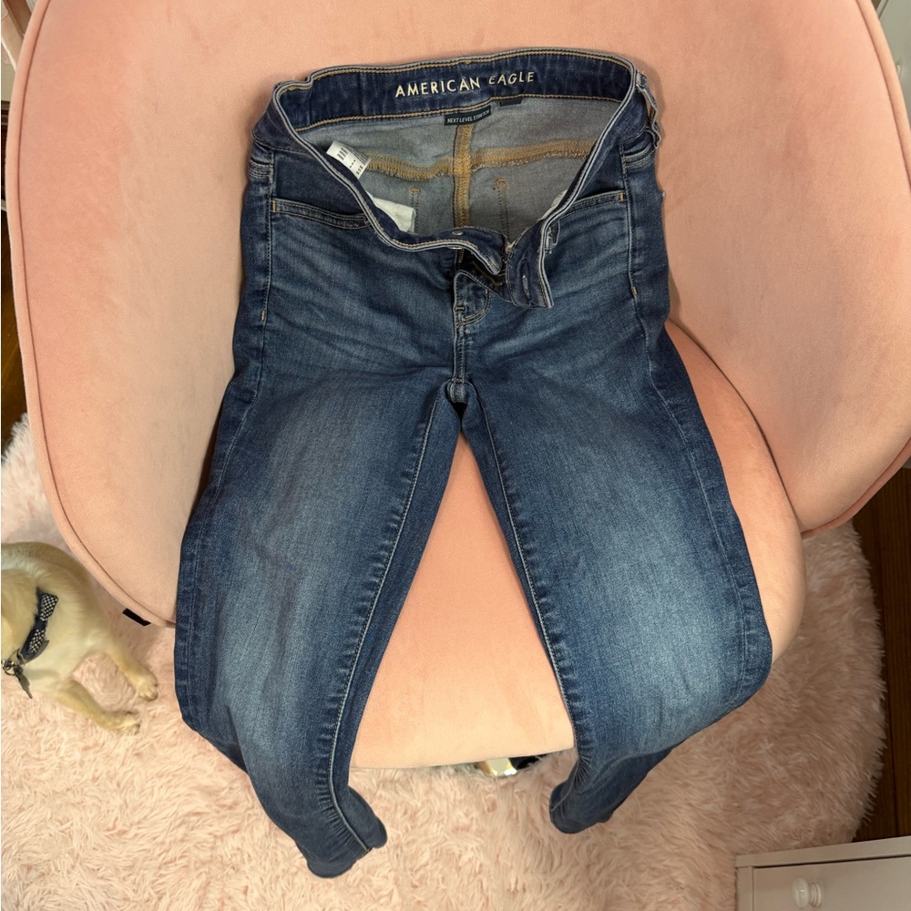American Eagle Outfitters Women's Medium Blue Skinny Jeans